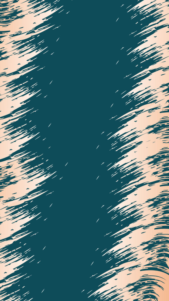 Dynamic Cream & Teal Abstract Wallpaper - Bold Brushstrokes Design