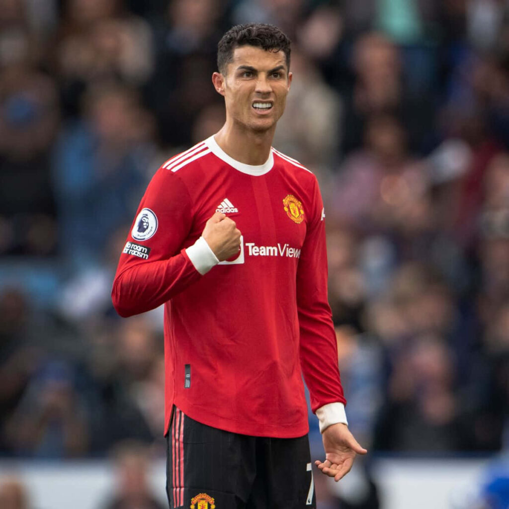 Cristiano Ronaldo Wallpaper: Dynamic Manchester United Pose