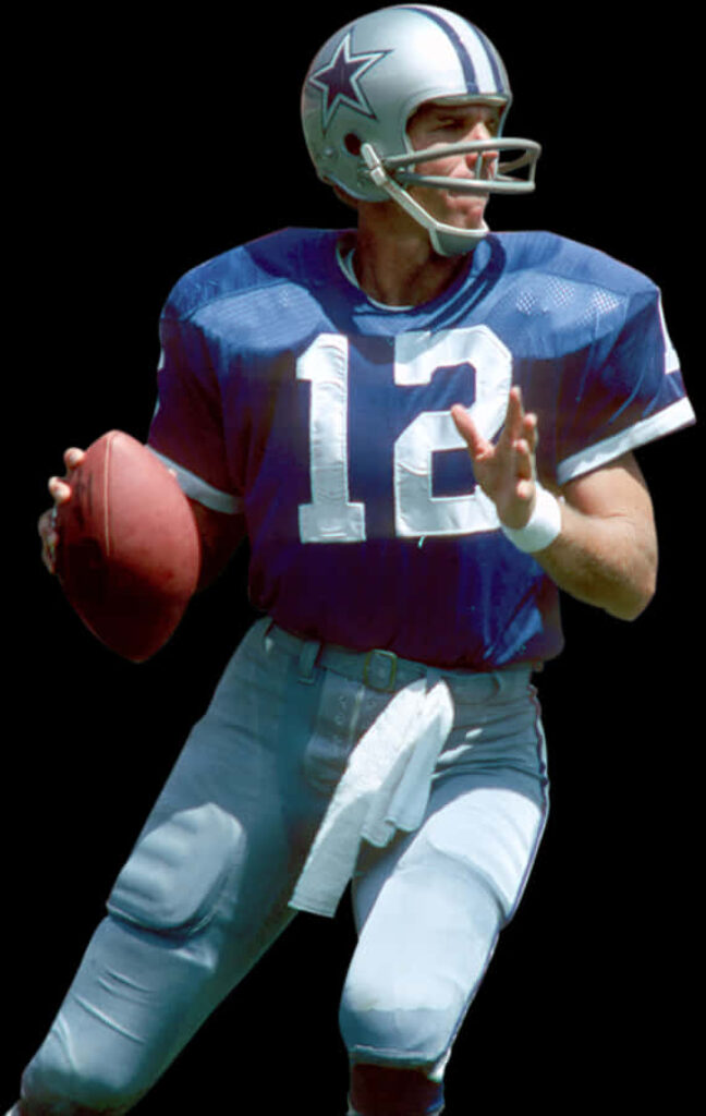 Dynamic Dallas Cowboys Quarterback Number 12 PNG Wallpaper Background