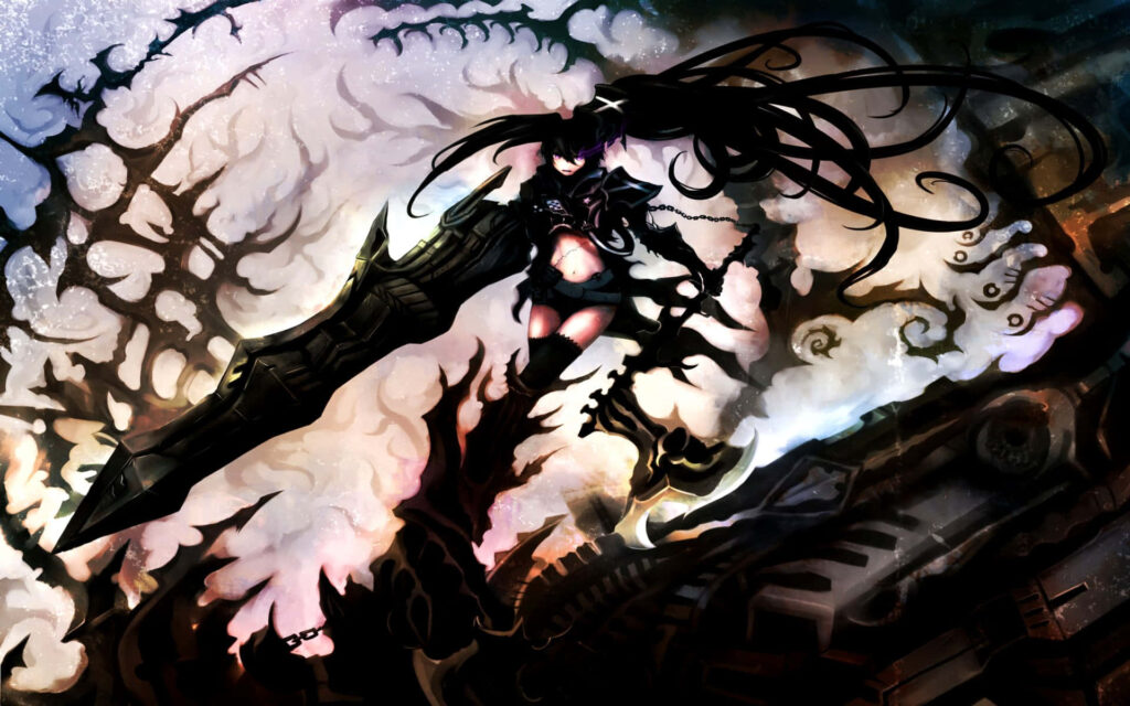Surreal Dynamic Wallpaper: Powerful Character in Dark Atmosphere