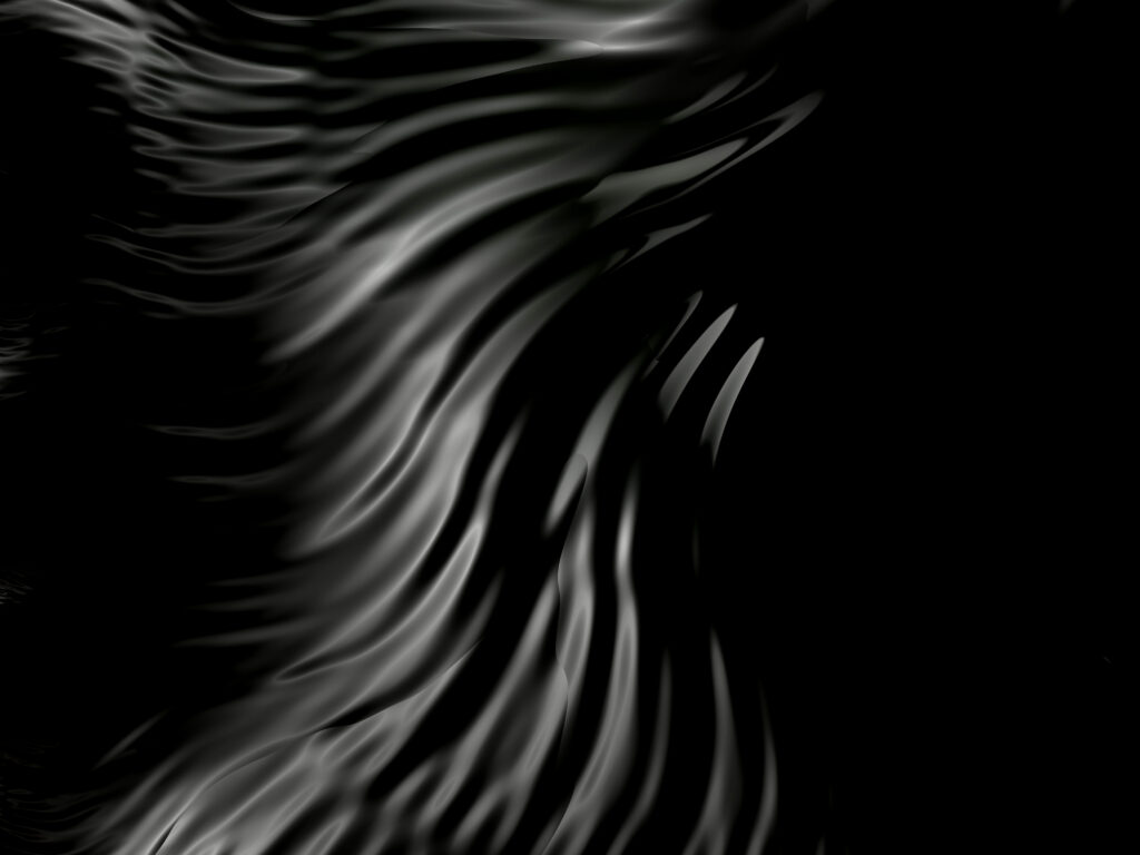 3D Textured Dark Wallpaper with Flowing Waves | 4096x3072 Background
