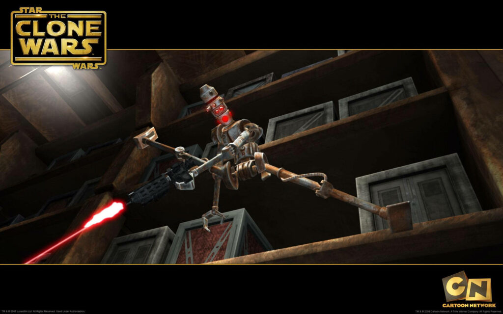 Futuristic Droid Battle Wallpaper from Star Wars: The Clone Wars