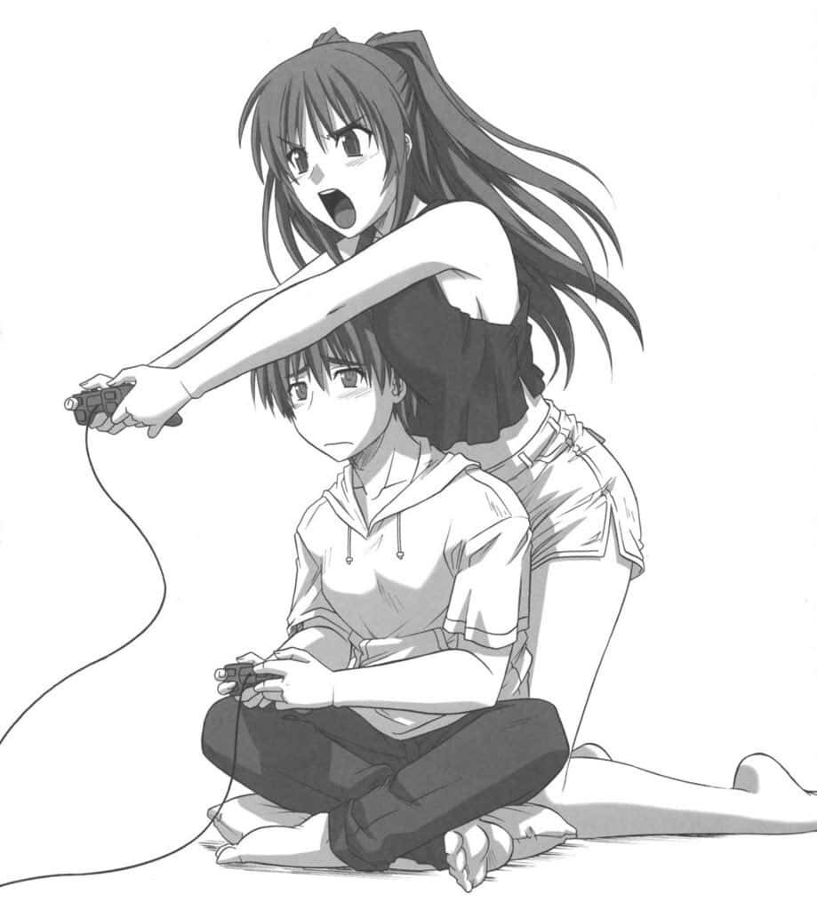 The Dynamic Duo: Unleashing Ultimate Gaming Skills with Unmatched Expressions Wallpaper