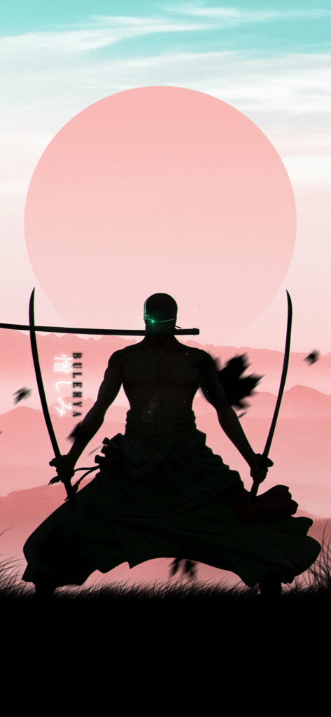 Adventurous Anime Heroes: Zoro Roronoa in Stunning HD Wallpaper Background Featuring Oden from One Piece Manga
