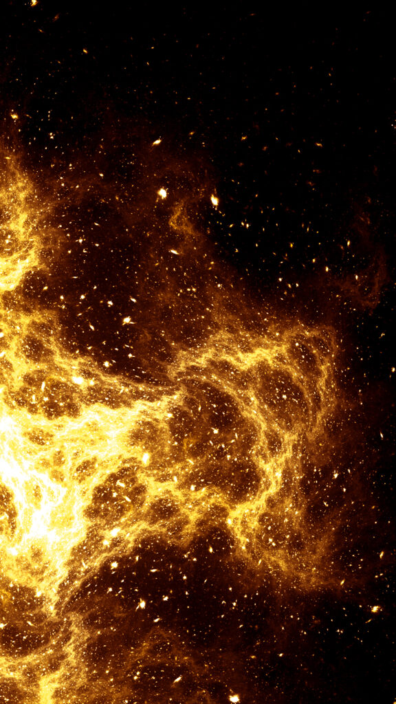 Vibrant Flames and Sparks Wallpaper - Fiery Cosmic Background Art
