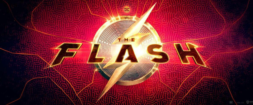 Dynamic The Flash Logo Wallpaper: Speed & Energy in Red & Gold