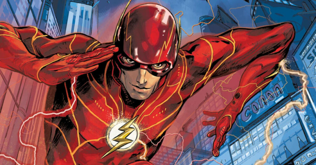 Flash Dynamic Wallpaper: Speeding Through a Vibrant Comic City