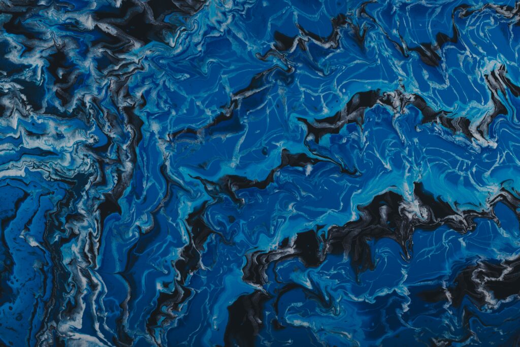 Fluid Art Waves: Mesmerizing Blue Wallpaper for Dynamic Backgrounds