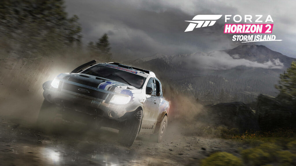 Rugged Rally Car on Storm Island: Forza Horizon 2 Wallpaper