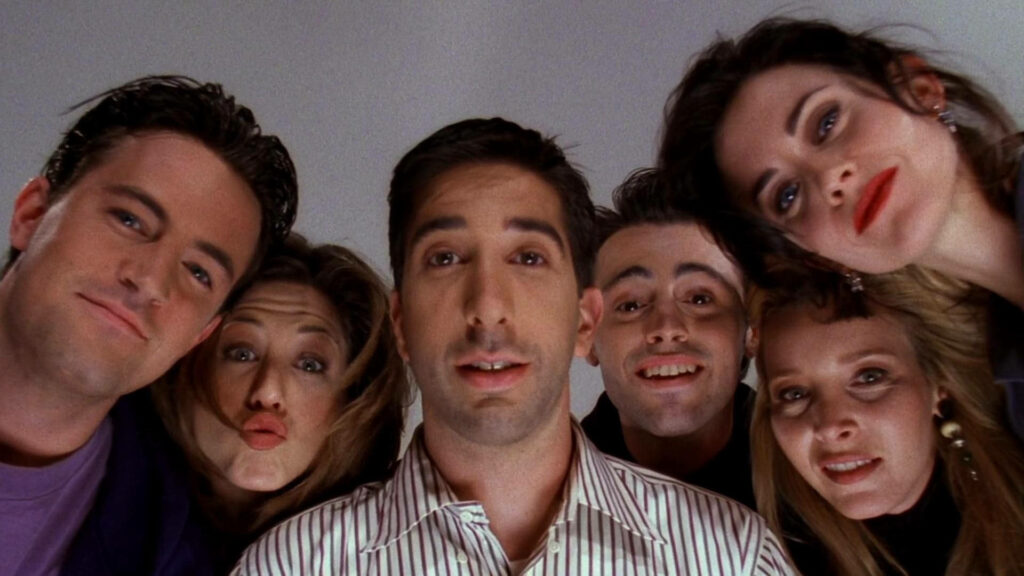 Dynamic Friends TV Show Wallpaper: Iconic Cast Radiating Cheer