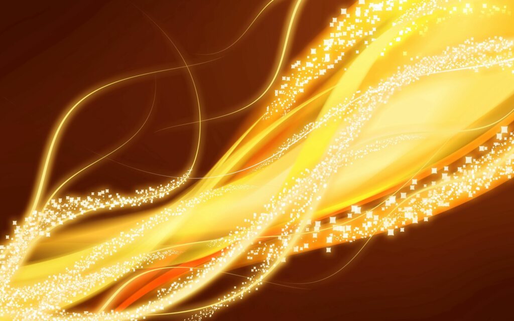 Radiant Golden Light Swirl Wallpaper - 2560x1600 Glitter Background