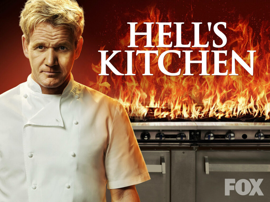 Dynamic Gordon Ramsay Wallpaper: Intense Hell’s Kitchen Background