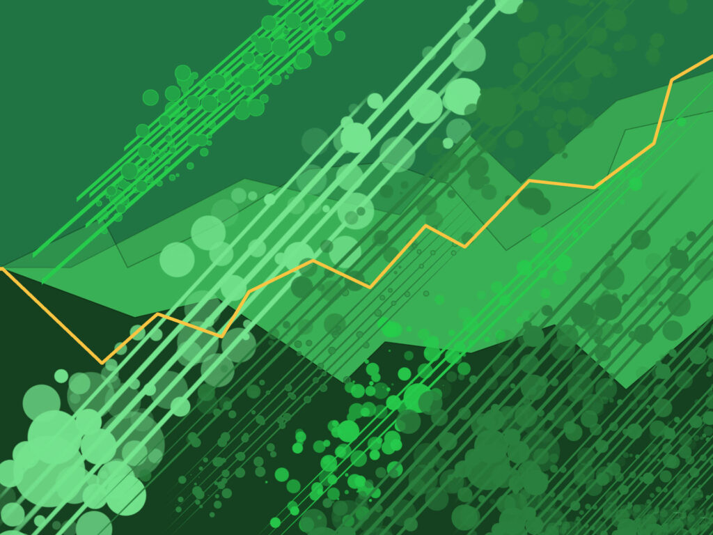 Abstract Green Wallpaper for Data Analysis & Tech Environments