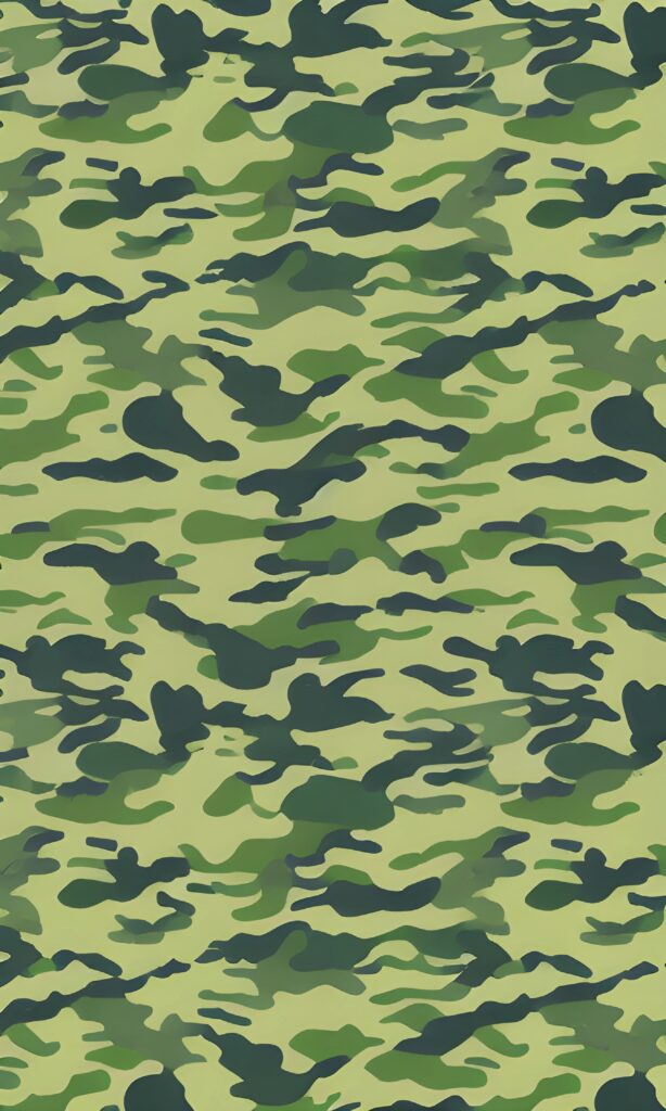 Dynamic Green and Khaki Camouflage Abstract Wallpaper 2688x4480