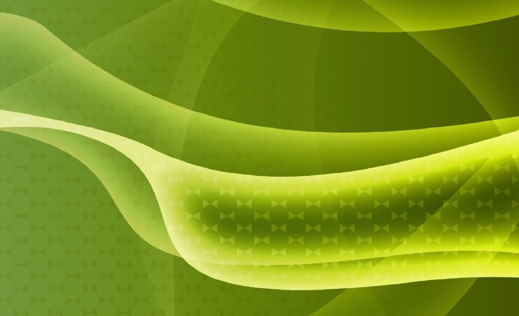 Dynamic Green Wave Wallpaper for Calm Digital Backgrounds