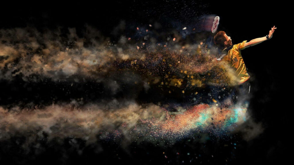 Dynamic HD Tennis Wallpaper: Intense Player Action & Colorful Effects