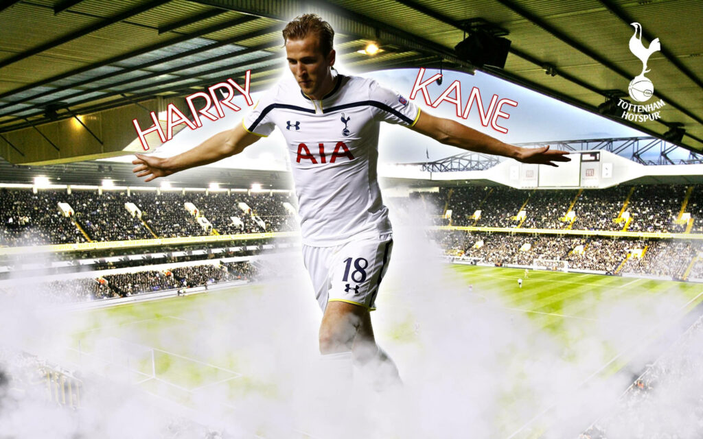 Vibrant Harry Kane Tottenham Wallpaper with Dynamic Stadium Design