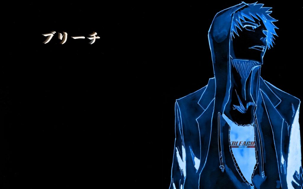 Dynamic Bleach Wallpaper: Ichigo's Power in Intense Design