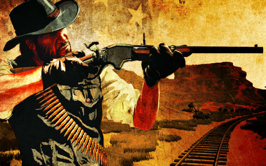 Dynamic John Marston Wallpaper: Gritty Western Design Backdrop