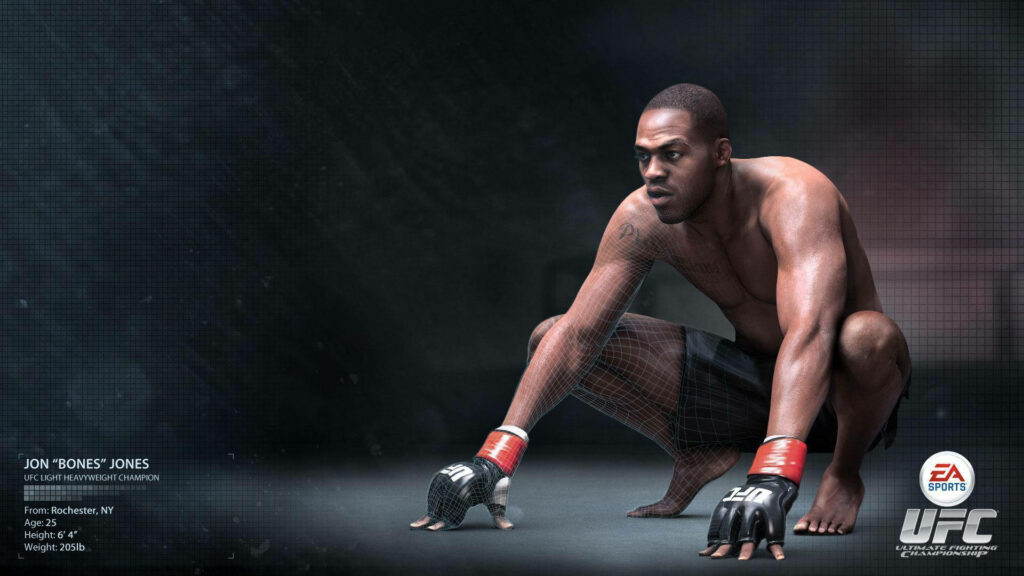 Epic UFC Video Game Wallpaper: Jon Jones Ready to Strike
