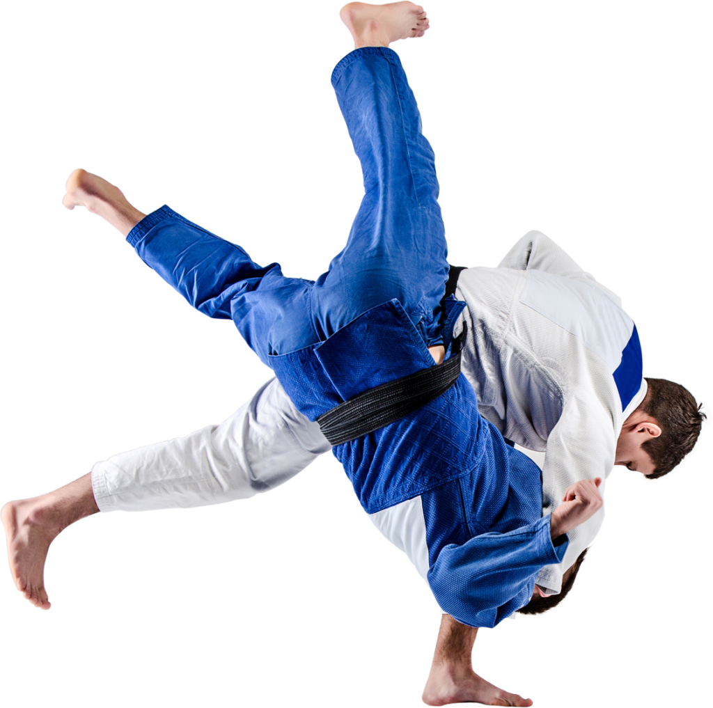 Judo Throw Action: Athletes in Gi | Dynamic Martial Arts Wallpaper