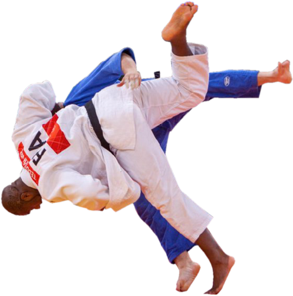 Dynamic Judo Throw Action Shot - Strength & Technique Wallpaper