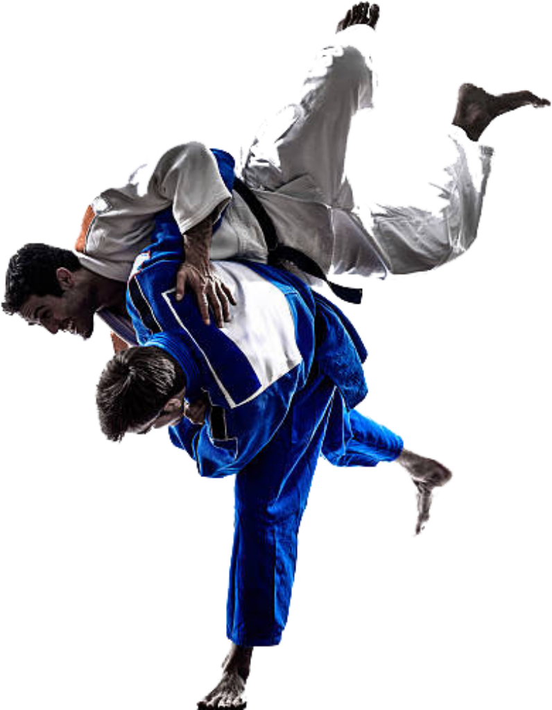 Dynamic Judo Throw Wallpaper: Intense Martial Arts in Motion