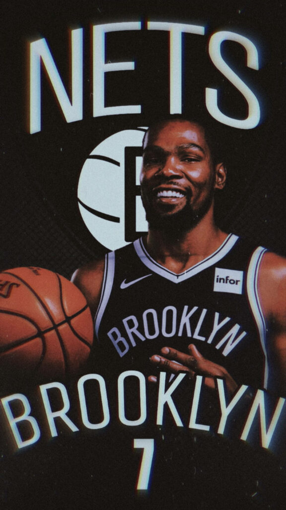 Dynamic Brooklyn Nets Wallpaper: Kevin Durant in Action