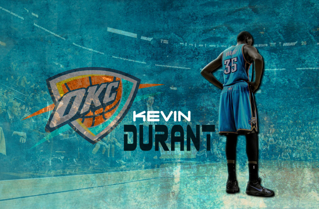 Vibrant Kevin Durant OKC Thunder Wallpaper | Legacy Background
