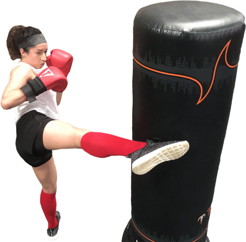 Dynamic Kickboxer Roundhouse Kick Wallpaper: Strength & Precision