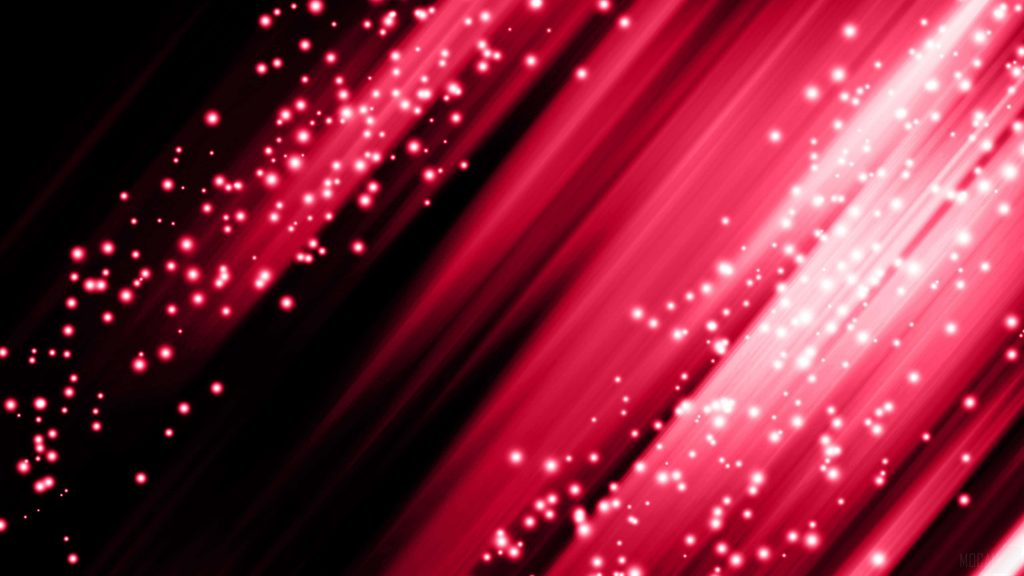 Light red abstract wallpaper with crimson streaks and glowing white particles on black background