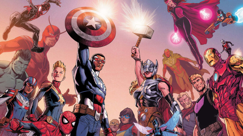 Dynamic Marvel Comics Superheroes Wallpaper Inspired by What If Series