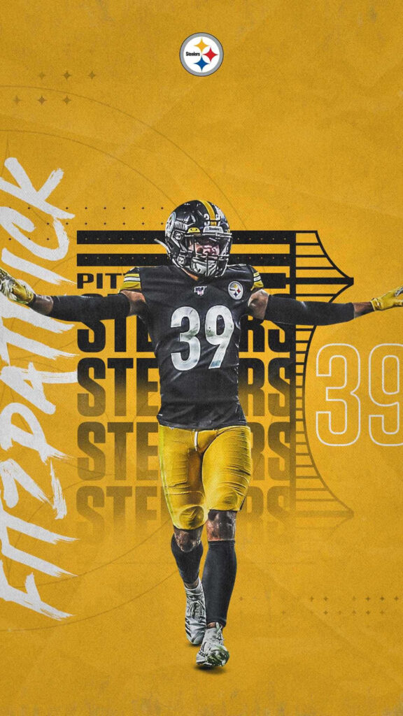 Minkah Fitzpatrick Action Fanart Wallpaper - Steelers Jersey 39