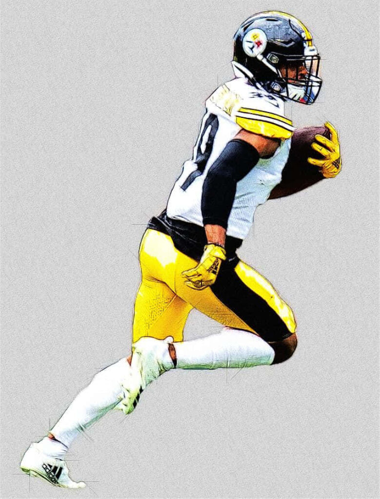 Dynamic Minkah Fitzpatrick Wallpaper - Steelers Action Shot
