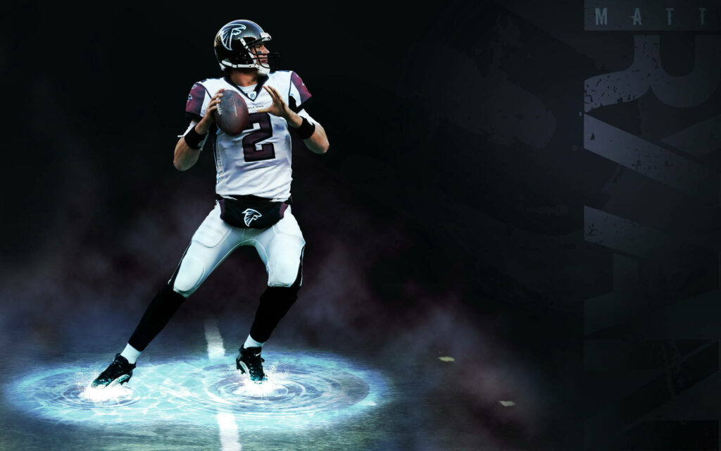 The Ultimate Gridiron Champion: NFL Football Player Ignites the Stadium in This Striking Background Image Wallpaper