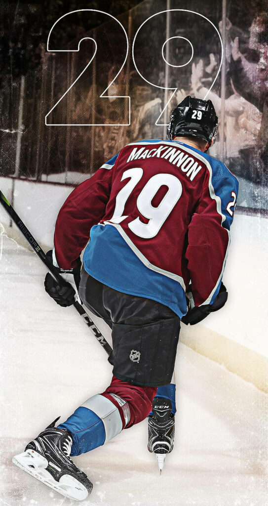 Nathan MacKinnon Dynamic Wallpaper - Colorado Avalanche #29 Skating