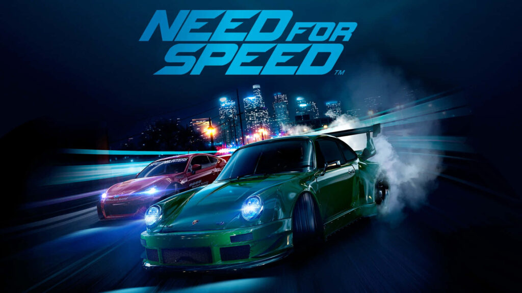 Thrilling Need for Speed Wallpaper: High-Performance Cars in Neon City