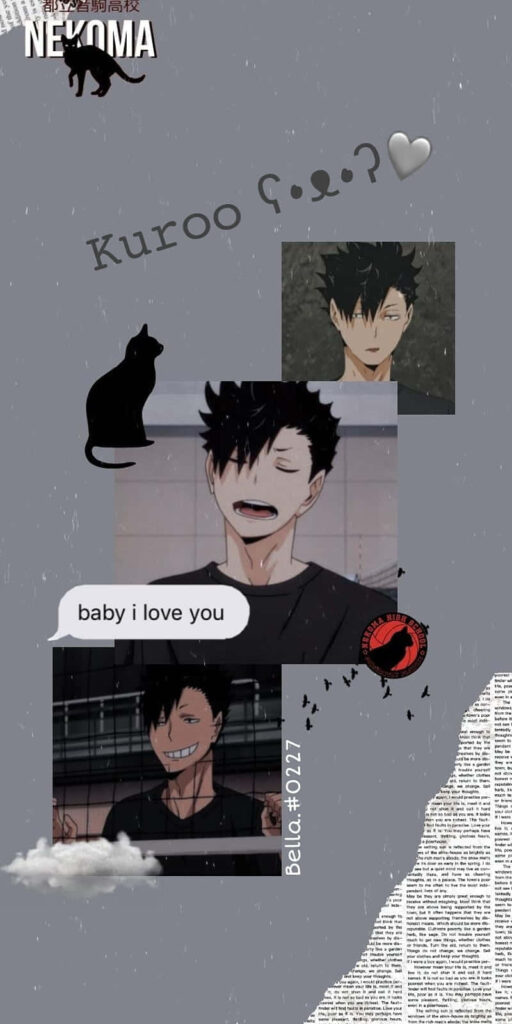Nekoma Volleyball: A Dynamic Background in Haikyuu Style Wallpaper