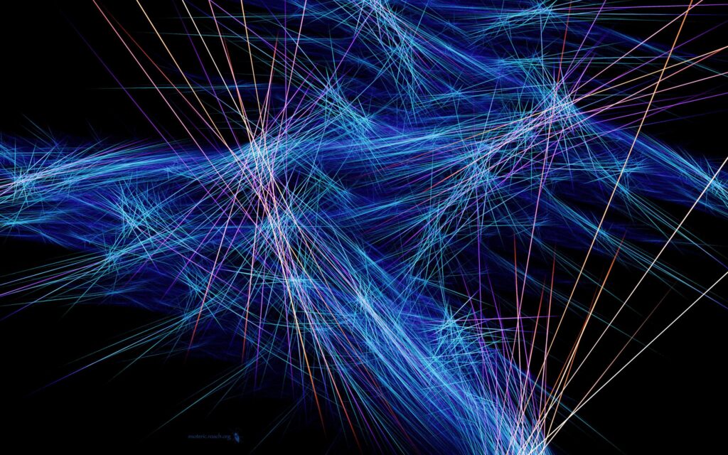 Vivid Abstract Neon Light Wallpaper - 2560x1600 Black Background