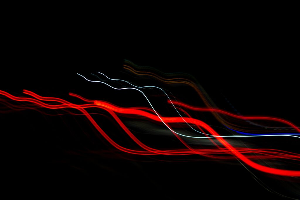 Vibrant Neon Wavy Lines Wallpaper | 5184x3456 Freezelight Effect