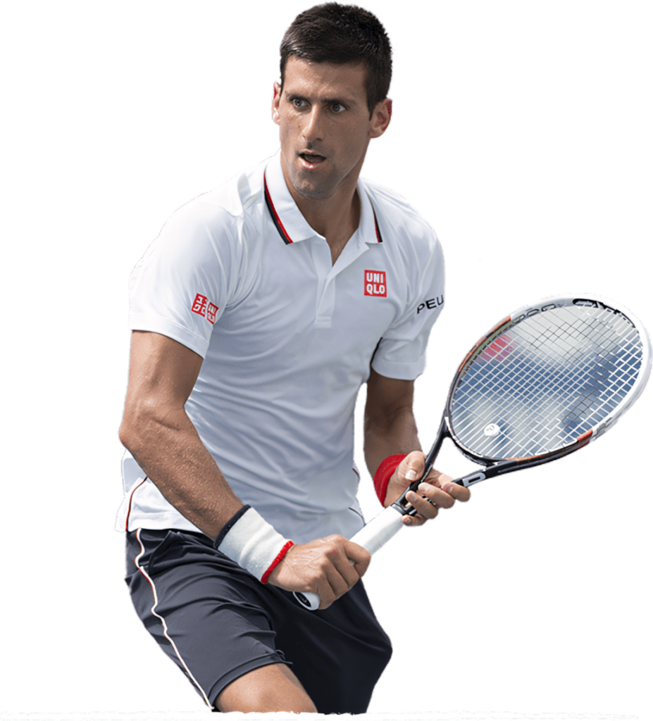 Dynamic Novak Djokovic Tennis Action Wallpaper - Intense Focus & Athleticism