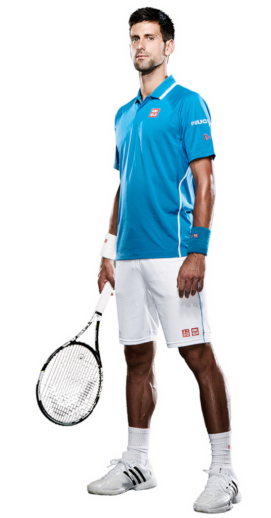 Dynamic Novak Djokovic Wallpaper: Ready to Serve in Sports Attire