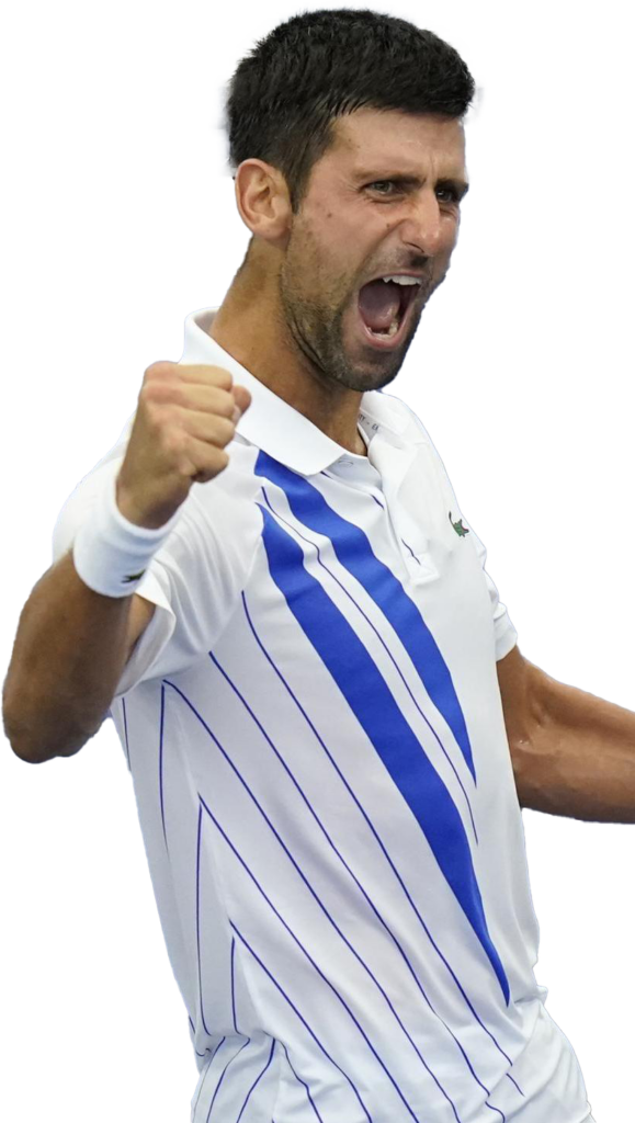 Dynamic Novak Djokovic Victory Wallpaper: Passion & Energy on Court