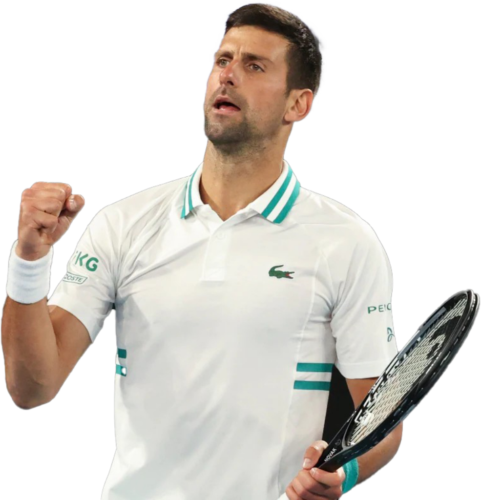 Dynamic Novak Djokovic Tennis Victory Wallpaper - Passion & Determination
