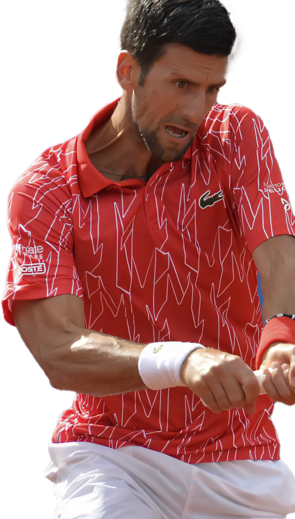 Dynamic Djokovic Wallpaper: Intense Action on the Tennis Court