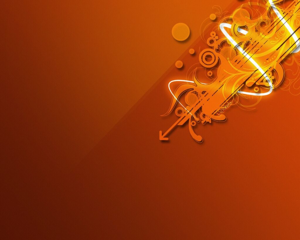 Dynamic Orange Gradient Wallpaper with Intricate Patterns 1280x1024