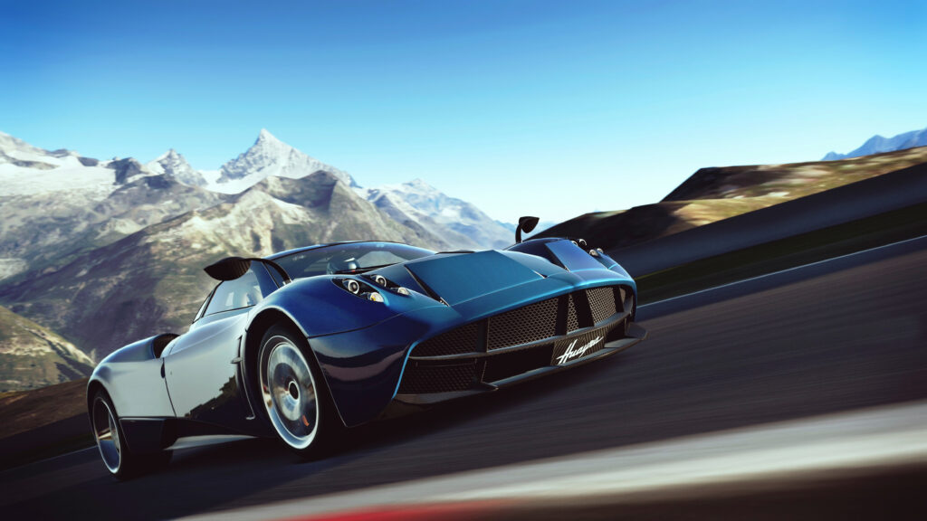 Dynamic Pagani Huayra Wallpaper: Speed & Luxury in Gran Turismo 6