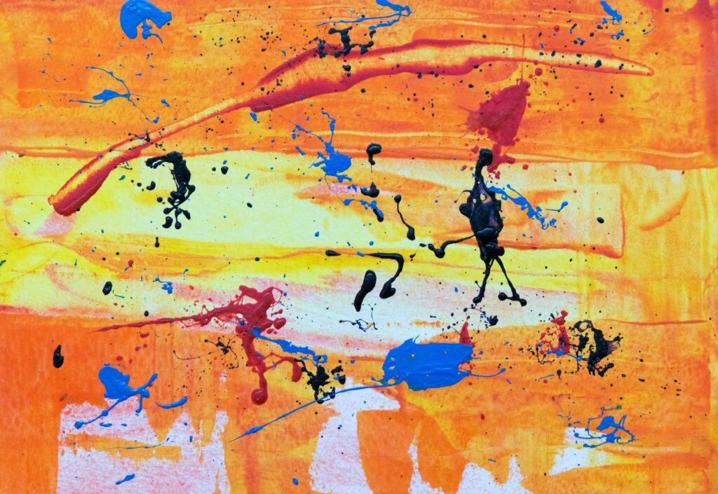 Vibrant Abstract Paint Splash Wallpaper - Energetic Background