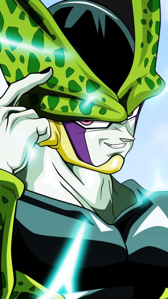 Dynamic Dragon Ball Z Wallpaper: Perfect Cell Exudes Power & Confidence