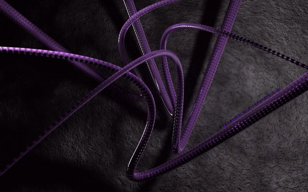Dynamic Purple Tube Abstract Wallpaper on Dark Textured Background